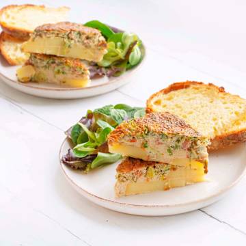 Potato, Sundried Tomato & Spring Onion Frittata