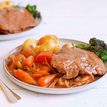 Braised Beef in Red Wine with Root Vegetables
