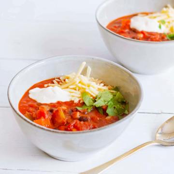 Vegetarian Three Bean Chili