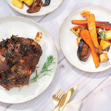 Slow Cooked Lamb Shoulder with Root Vegetables
