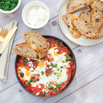 Spicy Roasted Aubergine Shakshuka