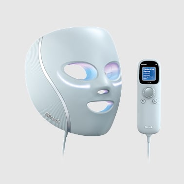 Masque LED Shark CryoGlow avec rafra&icirc;chissement du contour des yeux - Bleu Givr&eacute;