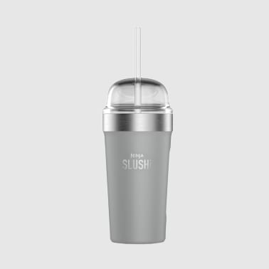 Bubble Cup isotherme Ninja SLUSHi avec couvercle et paille - Gris