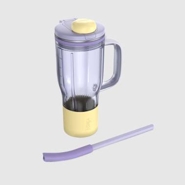 Gourde Ninja BlendBoss de 710 ml avec poign&eacute;e & paille amovible - Lavande limonade