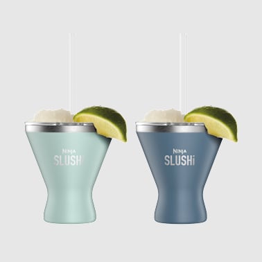 Ninja SLUSHi Insulated Cocktail Cup with Lid 2-Pack &ndash; Seaglass & Denim Blue