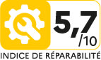 Indice de r&eacute;parabilit&eacute; : 5.7 / 10