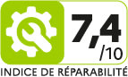 Indice de r&eacute;parabilit&eacute; : 7.4 / 10