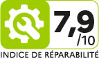 Indice de r&eacute;parabilit&eacute; : 7.9 / 10