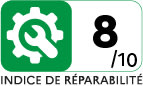Indice de r&eacute;parabilit&eacute; : 8.0 / 10