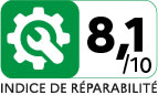 Indice de r&eacute;parabilit&eacute; : 8.1 / 10