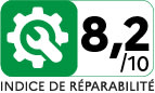 Indice de r&eacute;parabilit&eacute; : 8.2 / 10