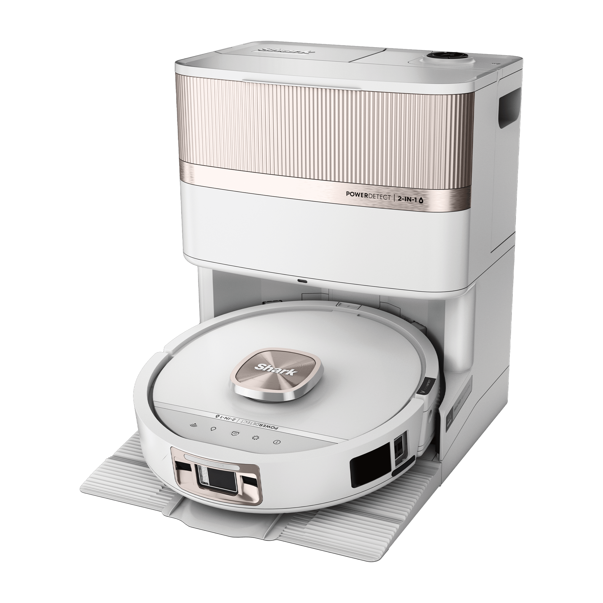 Shark PowerDetect UV Reveal 2-in-1 Vac & Mop Robot Vacuum – White