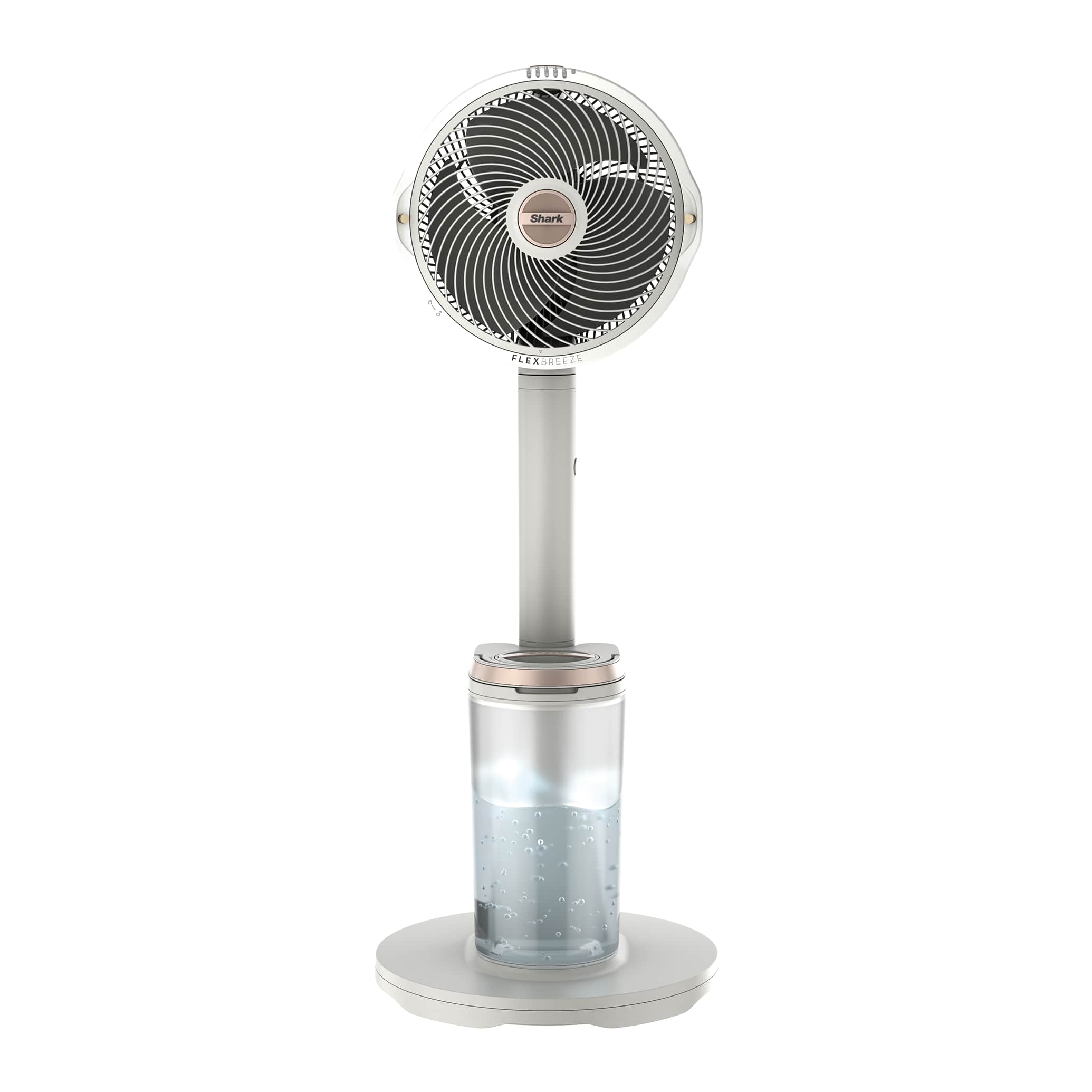 Shark FlexBreeze Pro Mist Indoor & Outdoor Fan & Outdoor Misting System in Dove White