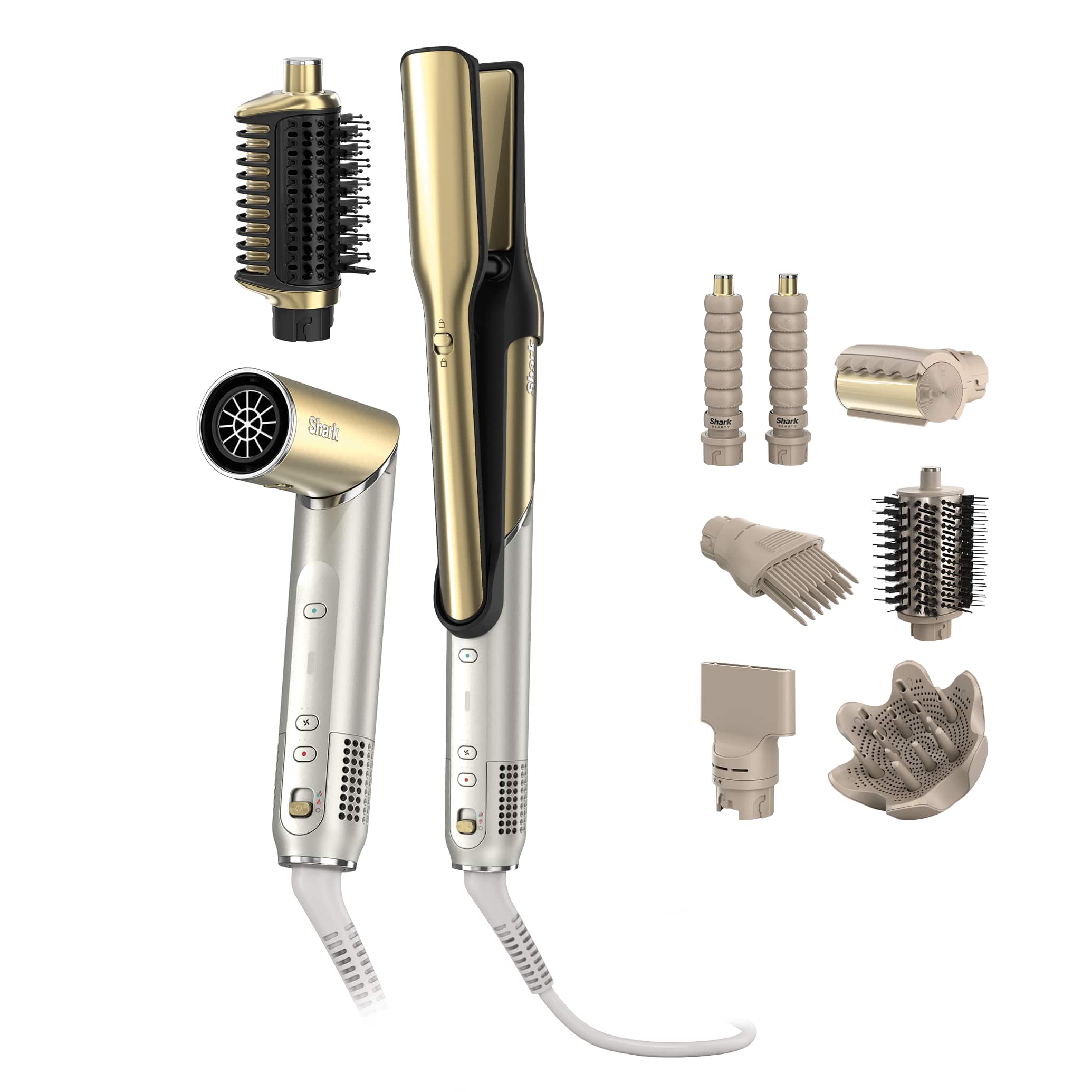 Build Your Own Shark Glam Ceramic & Powerful Air Styling & Drying System, Gold