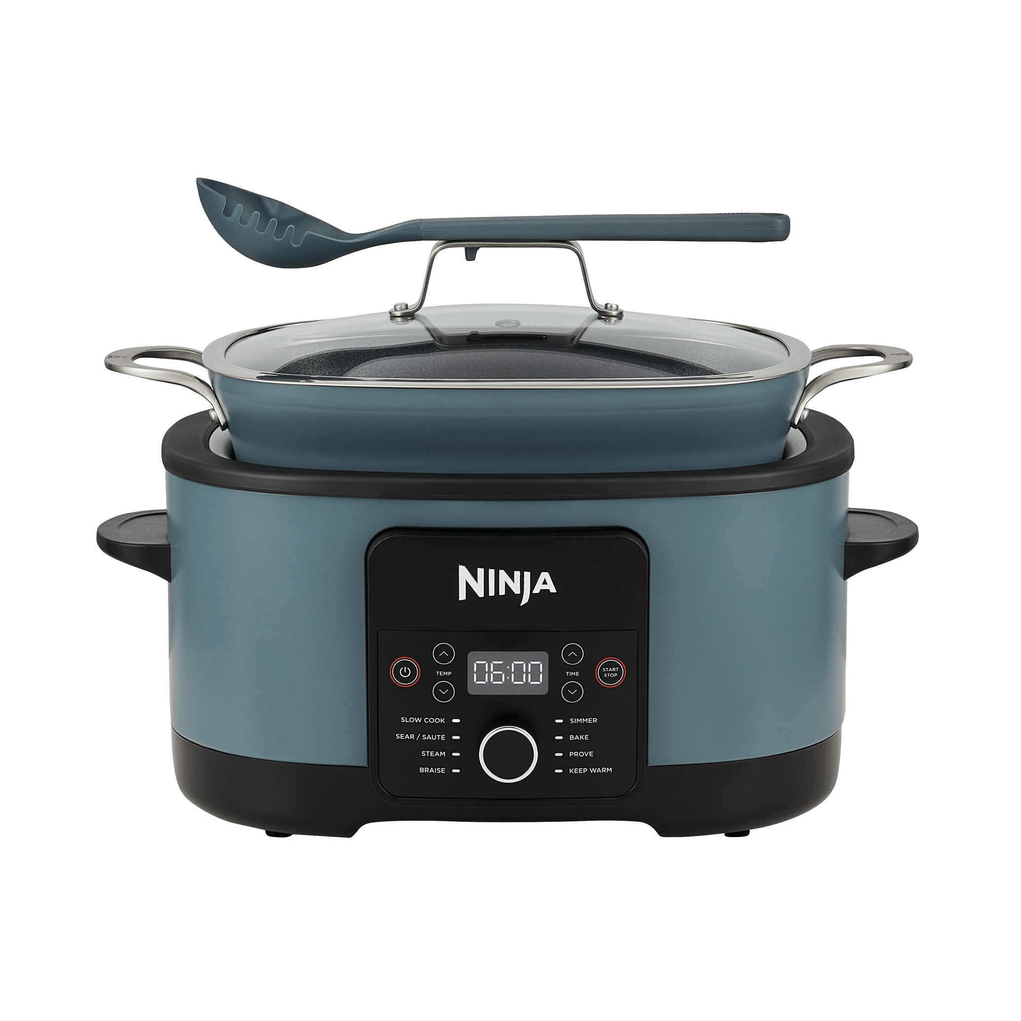 Ninja Foodi 8-in-1 PossibleCooker Slow Cooker & Multi-Cooker Sea Salt Grey [] in Blue
