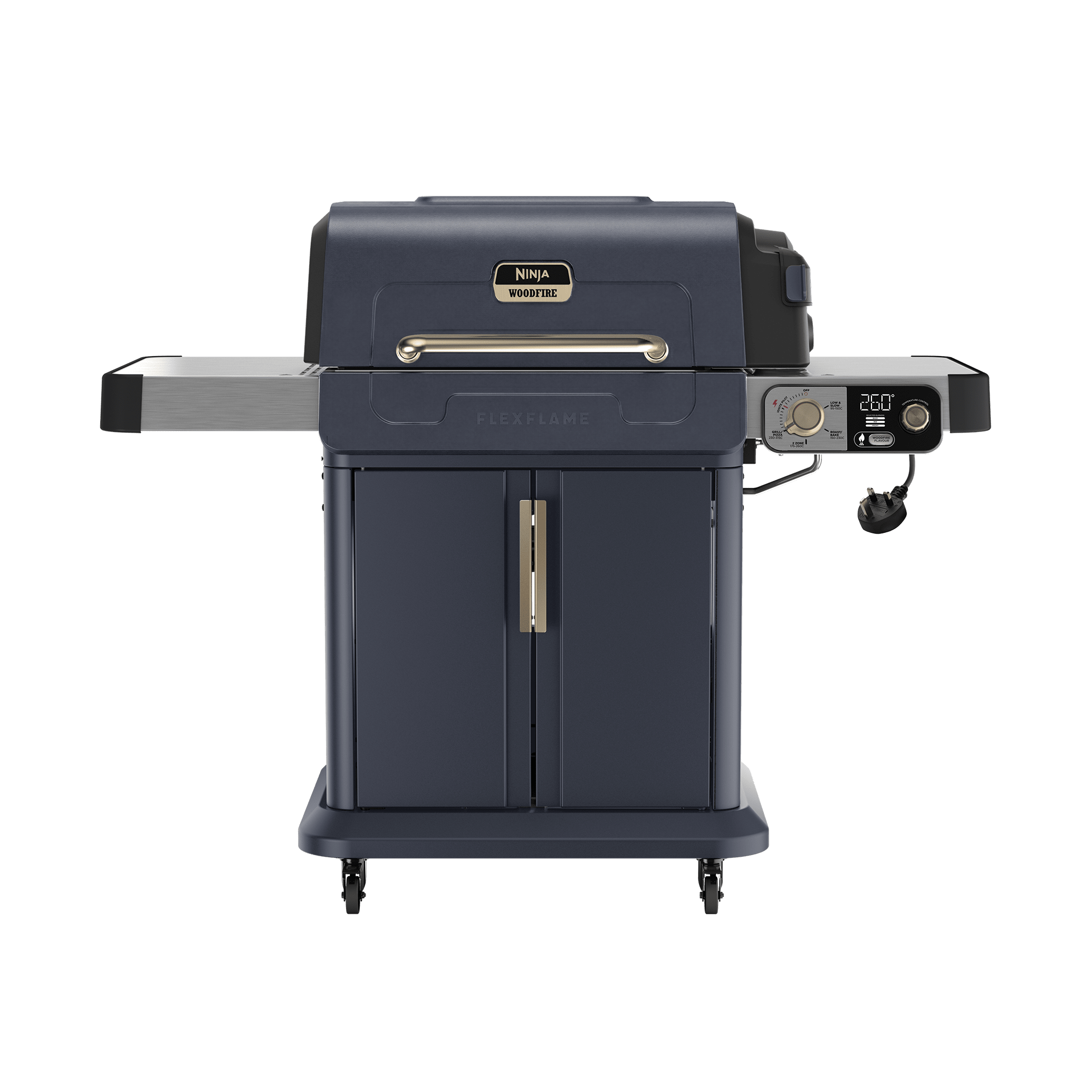 Ninja FlexFlame Gas BBQ & Outdoor Cooking System in Blue/Gold