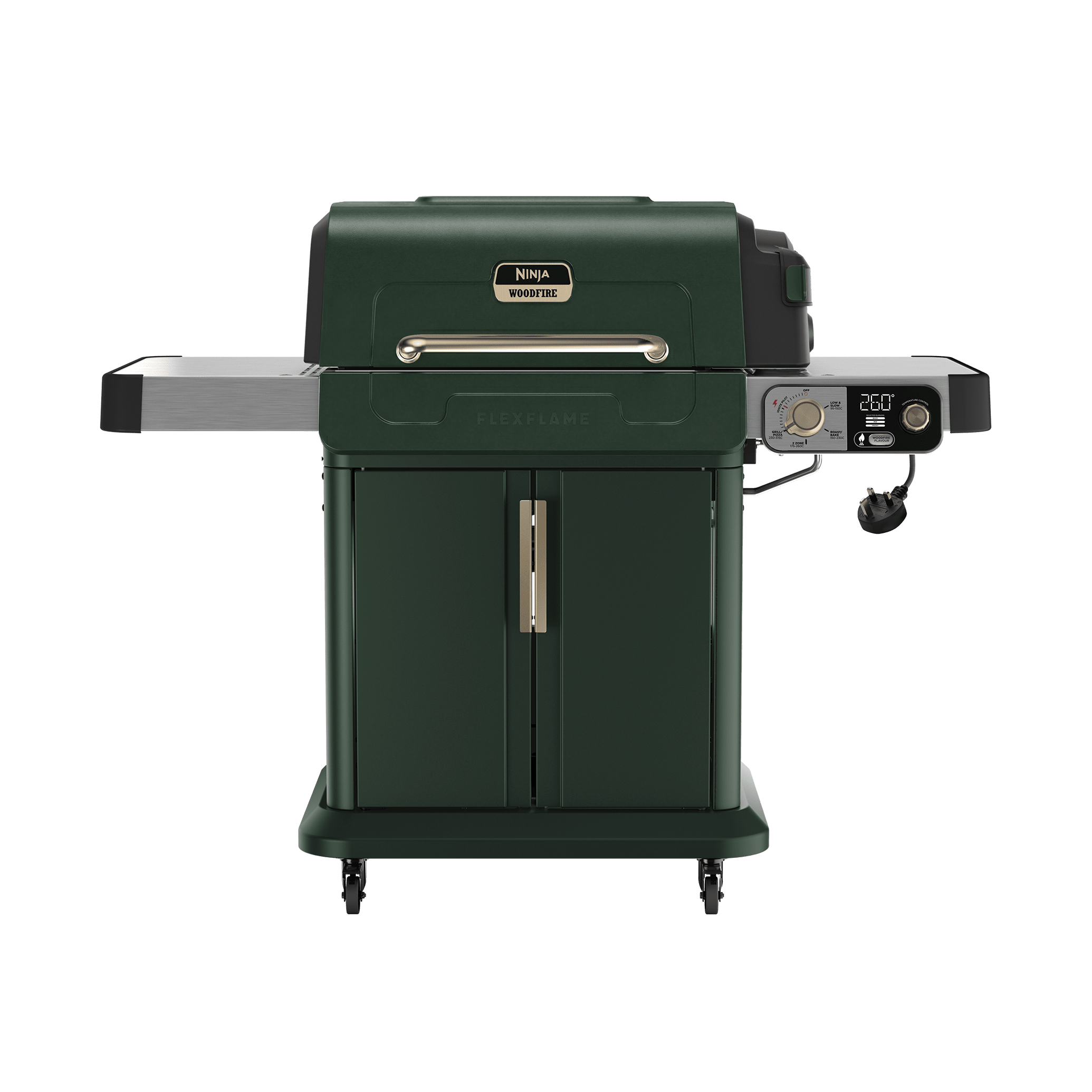 Ninja FlexFlame Gas BBQ & Outdoor Cooking System in Green/Gold