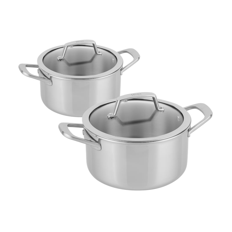 Ninja EverClad Stainless Steel 22cm & 26cm Stock Pots C9SP2