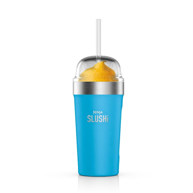 Ninja SLUSHi isolierter Bubble-Becher mit Deckel und Trinkhalm – Hellblau