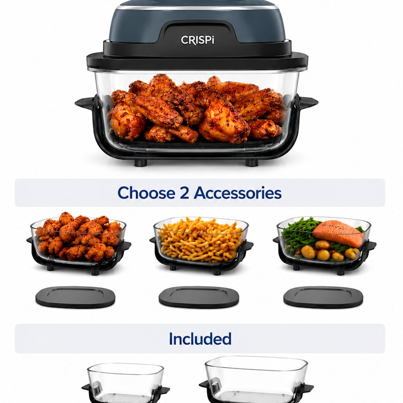 Build Your Own Ninja Crispi™ 4-in-1 Portable Glass Air Fryer