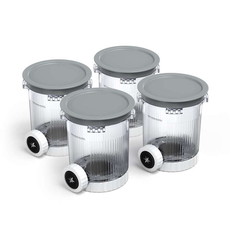 Creamymisha&puff2点セット Ninja Swirl ™ by Creami® 4-Pack Pints and Lids​ Ice Cream Makers