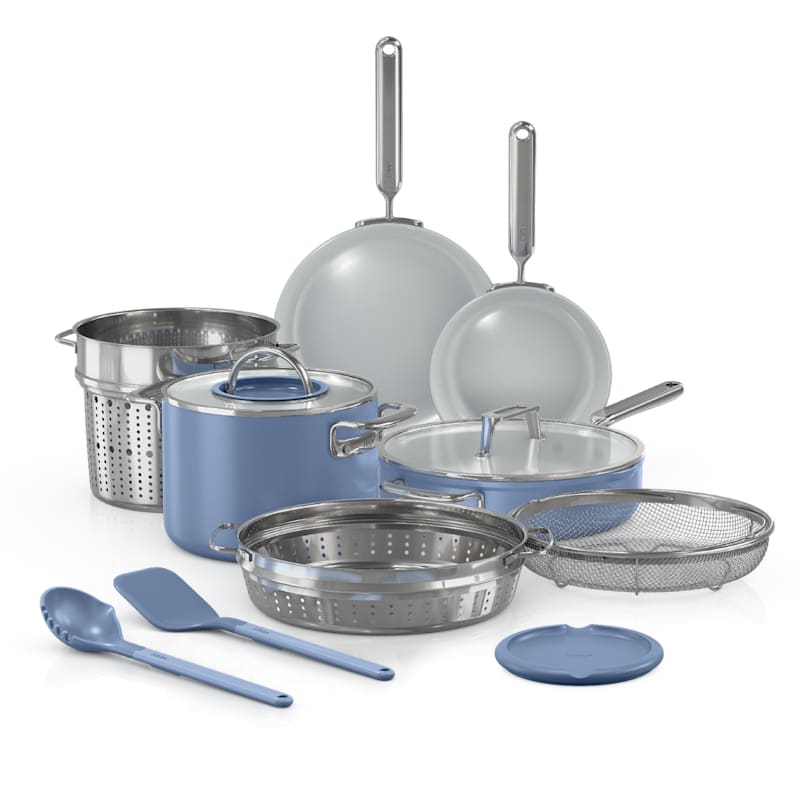 Ninja NeverQuit™ 12-Piece Ceramic Cookware Set, Nautical Navy
