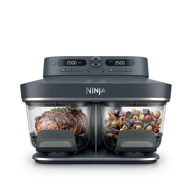 Ninja Crispi® DualZone™ Dual Basket Glass Air Fryer in Cyberspace