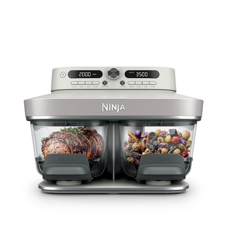 Ninja Crispi® DualZone™ Dual Basket Glass Air Fryer in Bone