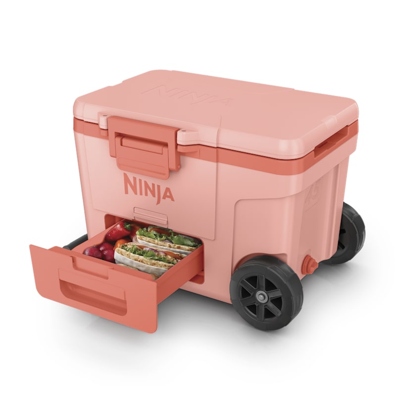 Ninja FrostVault™ 45qt Cooler with Wheels in Coral | SharkNinja