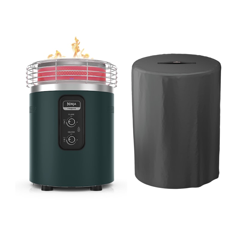 Ninja Fireside360 Outdoor Heater & Fire Pit with Cover Bundle in