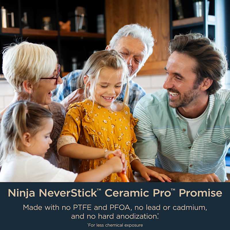 Ninja® Ceramic Pro 10-Piece Cookware Set Midnight Blue | SharkNinja
