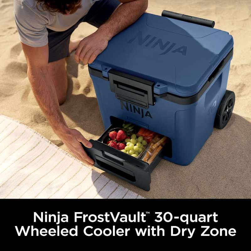 Ninja FrostVault™ 30qt Cooler with Wheels in Navy Blue | SharkNinja