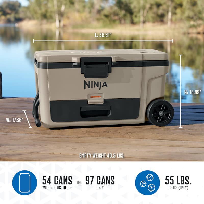 Ninja FrostVault™ 65qt Cooler with Wheels in Beige | SharkNinja