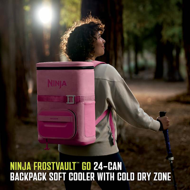 Ninja Outdoor FrostVault™ Go 24-Can Backpack Cooler in Pink
