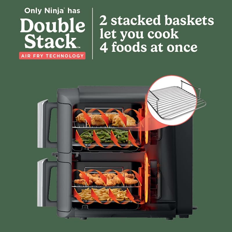 Ninja DoubleStack™ Double Air Fryer & Thermometer | SharkNinja