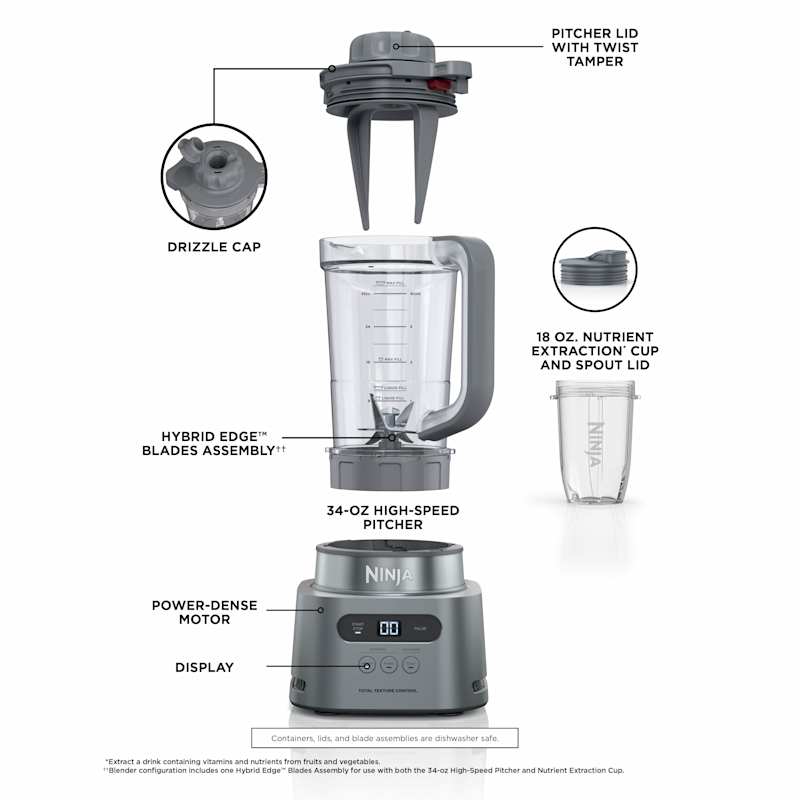 Ninja® TWISTi™, HIGH-SPEED Blender DUO 3 Preset Auto-iQ® Programs