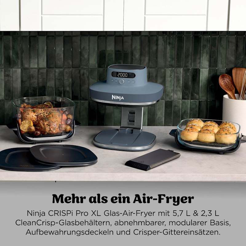 Ninja CRISPi PRO 7-in-1 Glas-Air-Fryer - Dunkelblau