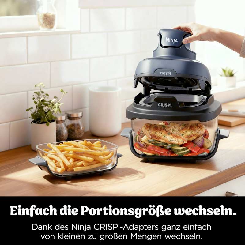 Ninja CRISPi 4-in-1 Glas-Heißluftfritteuse