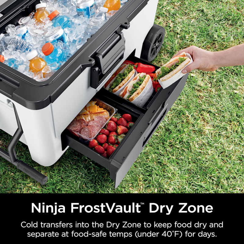 Ninja FrostVault™ 65qt Cooler with Wheels in Red | SharkNinja
