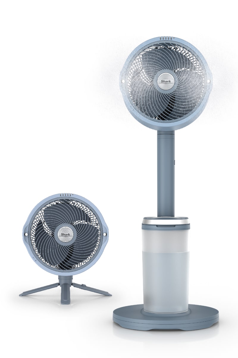 Shark FlexBreeze Pro Mist Indoor & Outdoor Fan in Nordic Blue