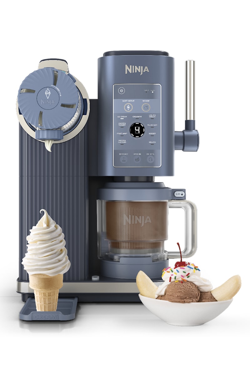 Ninja CREAMi® Scoop & Swirl™ Soft Serve Ice Cream Machine in Navy