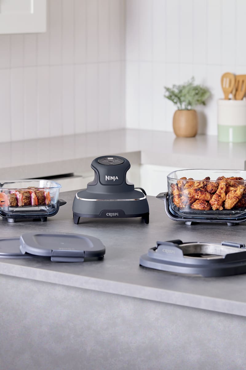 Ninja Crispi 4-in-1 Portable Glass Air Fryer in Stone