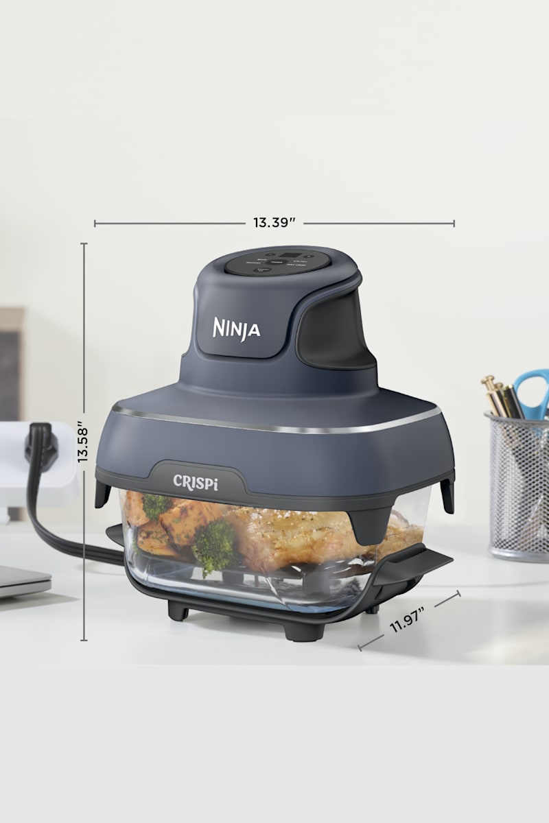 Ninja Crispi 4-in-1 Portable Glass Air Fryer in Stone