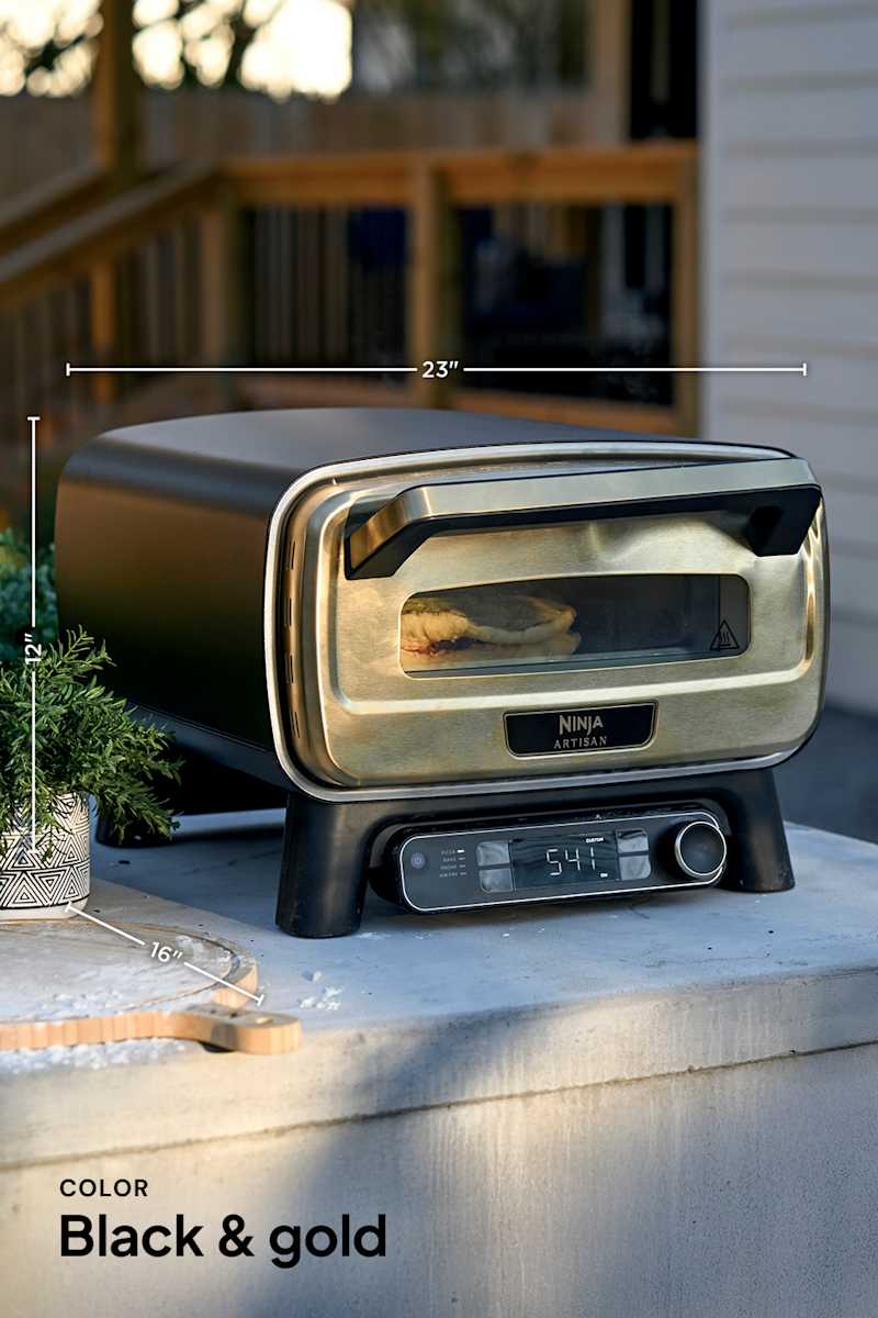 Ninja Artisan™ 5-in-1 Portable Pizza Oven in Blue and Gold