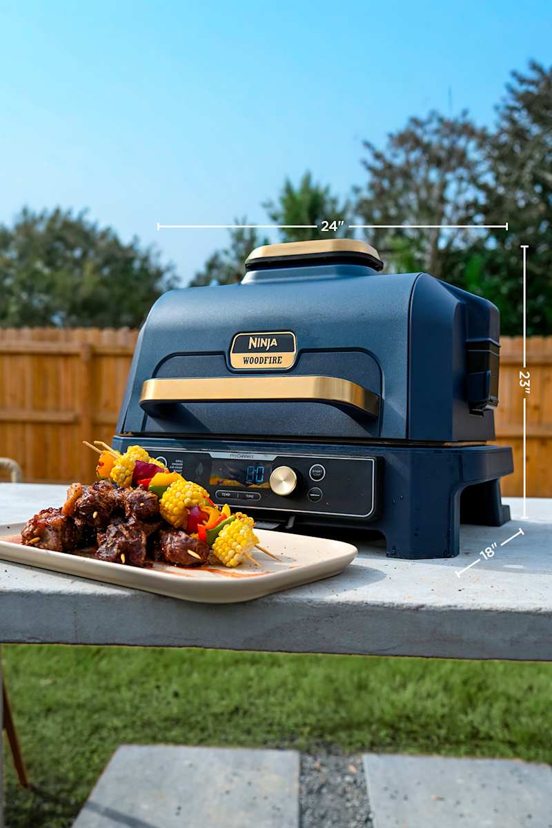 Ninja Woodfire Premium XL BBQ Grill in Black and Gold | SharkNinja