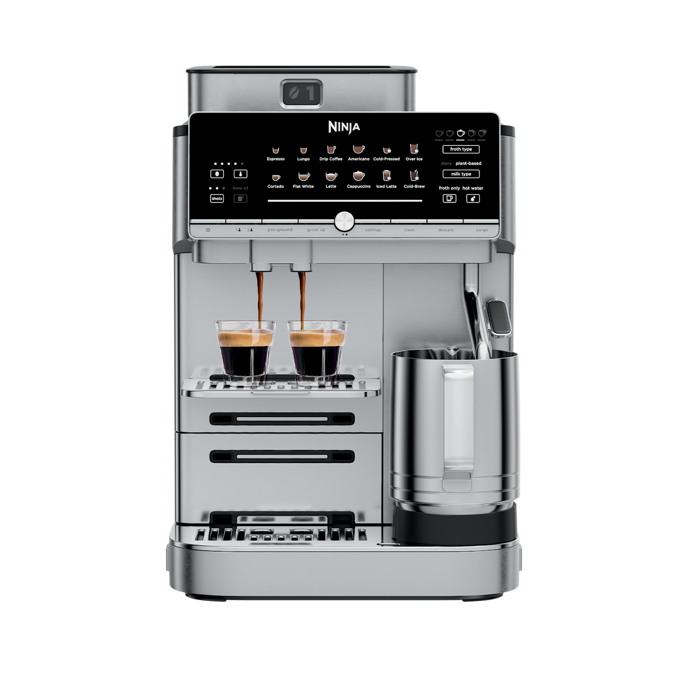 Ninja AutoBarista Pro Kaffeevollautomat in Silber | AE1051EU | von SharkNinja
