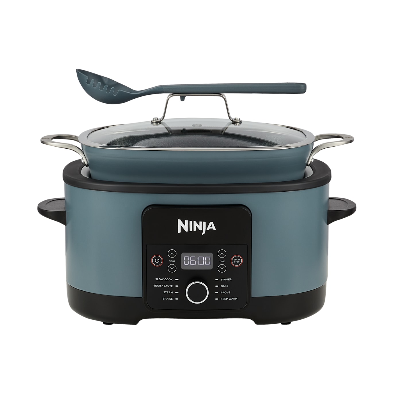 Ninja Foodi PossibleCooker MC1001UK cooking pot and lid in Sea Salt Grey