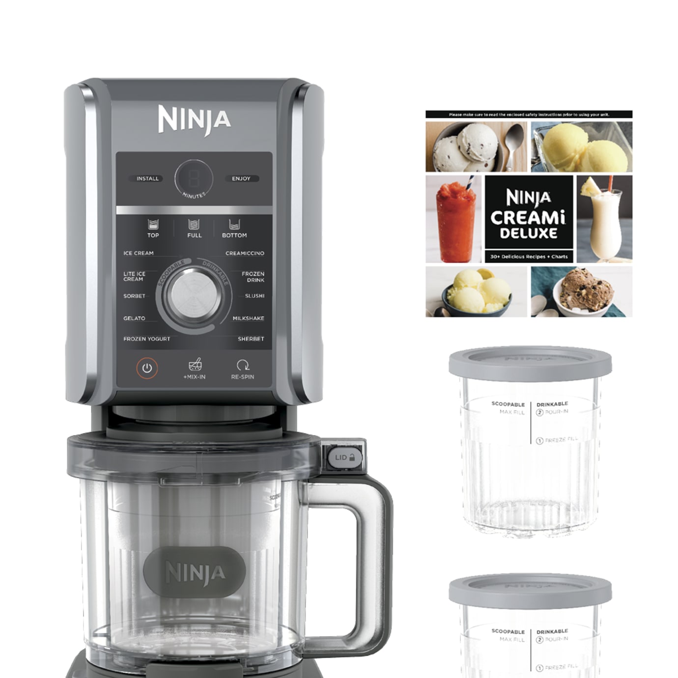Ninja Creami Deluxe Ice Cream Maker | Homemade Ice-Cream