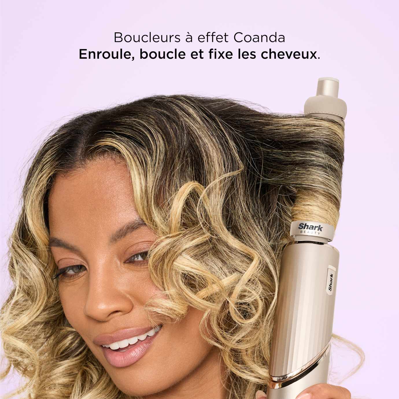 Shark FlexStyle HD446SLEU StarDust — visuel officiel 5 du styler et de ses fonctions