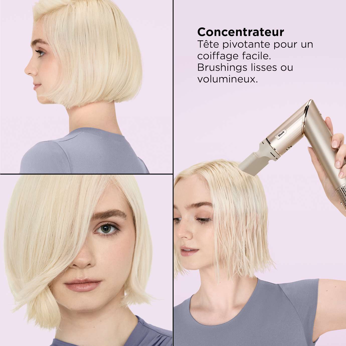 Shark FlexStyle HD446SLEU StarDust — visuel officiel 9 du styler et de ses fonctions
